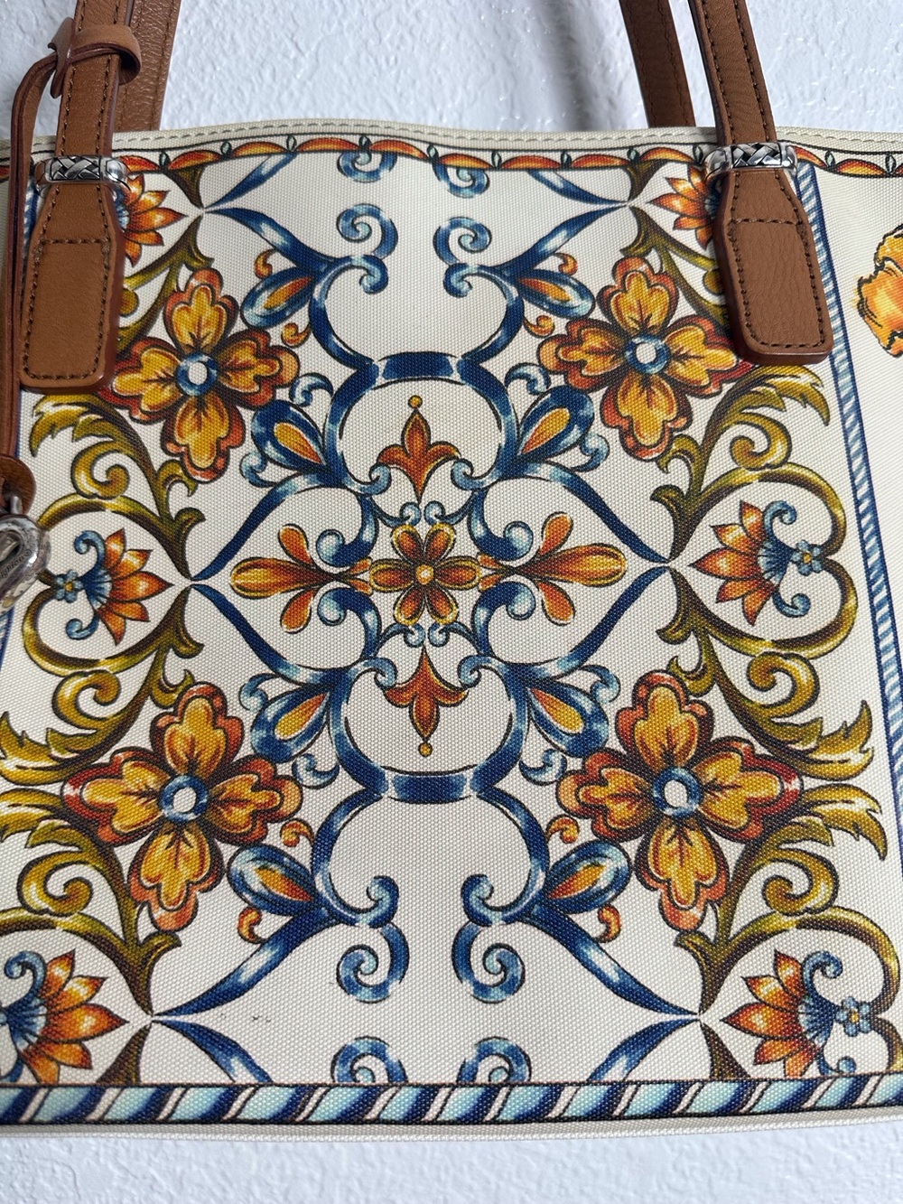 Brighton Bella Luca Coated Canvas Tote Bag - Picture 3 of 14